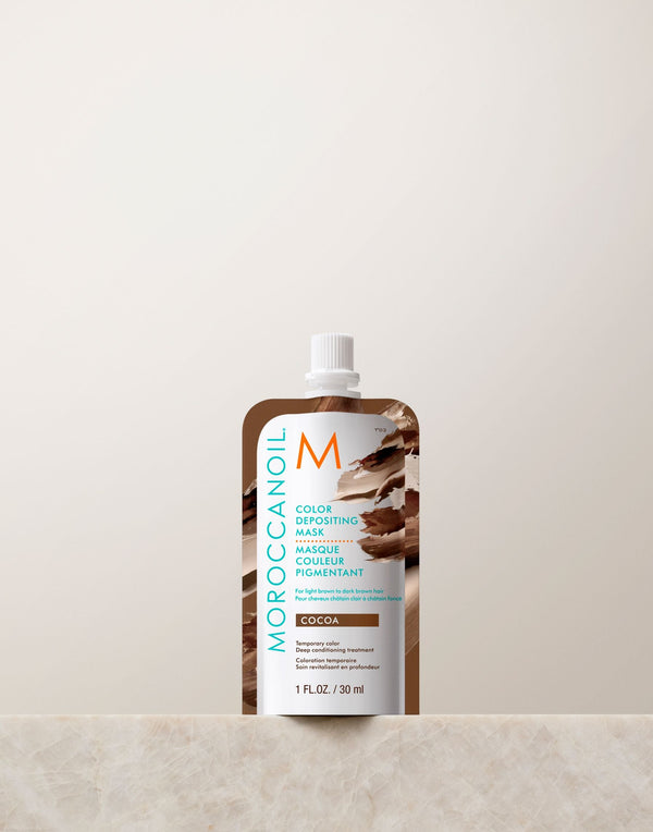 Moroccanoil Cocoa Color Depositing Mask 25ml - For light brown to dark brown hair only