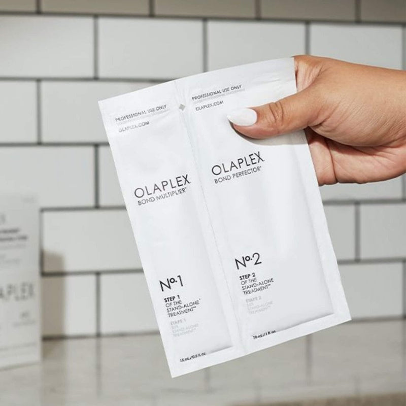 Olaplex Stand-Alone Treatment Single-Use Professional System - No.1 4ml & No.2 15ml.