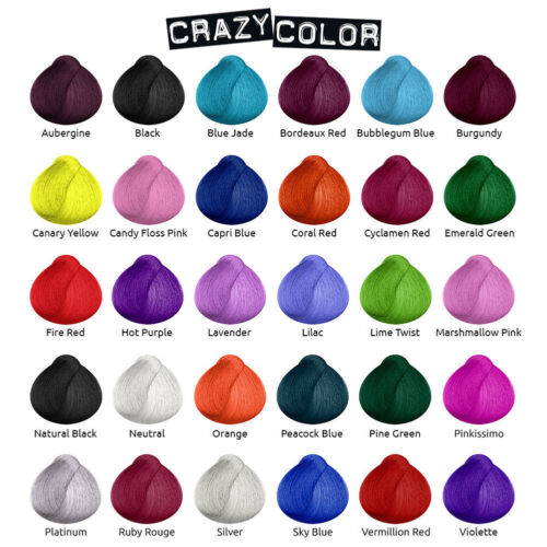 Crazy Color Semi Permanent Hair Color (Pack of 1)