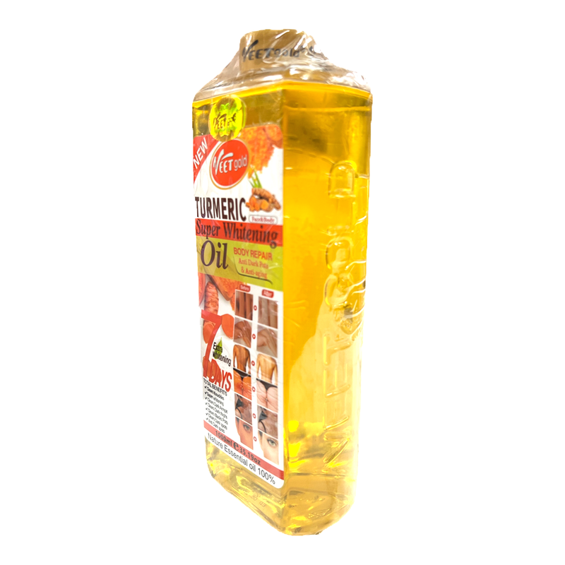 VeetGold Turmeric Super Whitening Oil: Achieve Radiant Skin with 100% Essential Oils – 1000ML.