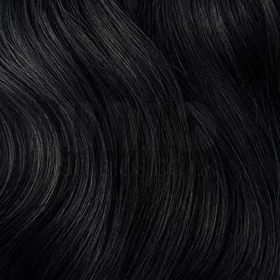SLEEK HAIR COUTURE GOLD TRIPLE WEFT REMY HUMAN HAIR WEAVE (JET BLACK-1)