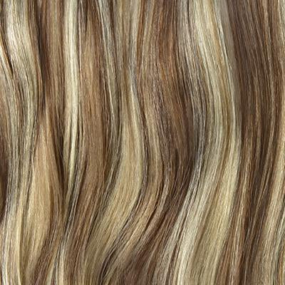 SLEEK HAIR COUTURE GOLD TRIPLE WEFT REMY HUMAN HAIR WEAVE (DARK BROWN BLONDE MIX-10/613)