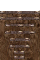 Deluxe Mega Volume Clip In Full Head Set (240-300G) - Medium Ash Brown