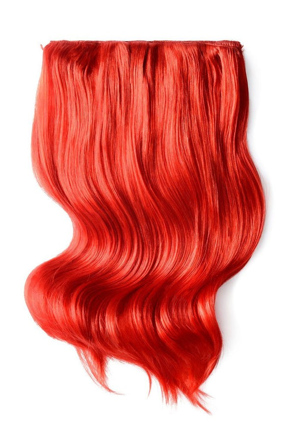 Double Wefted Full Head Remy Clip in Human Hair Extensions - Bright Red | Cliphair Hair Extension