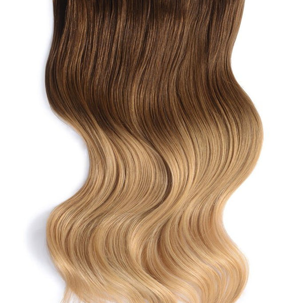 Clip in human hair top extensions ombre