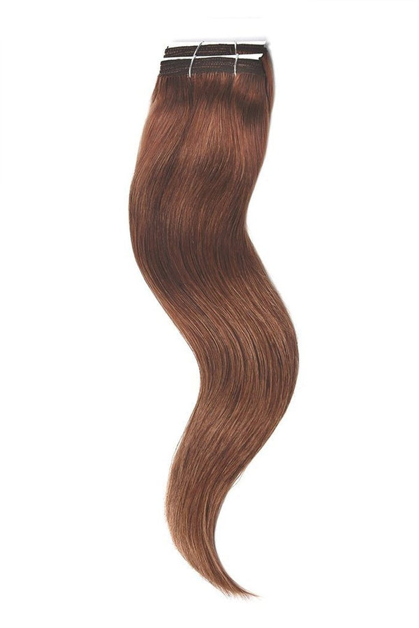 Remy Human Hair Weft/Weave Extensions - Dark Auburn/Copper Red (#33)