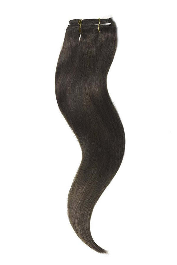 Remy Human Hair Weft/Weave Extensions - Dark Brown (#3)