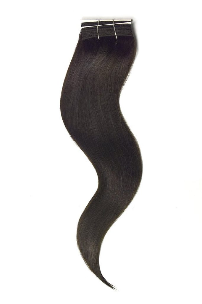 Remy Human Hair Weft/Weave Extensions - Darkest Brown (