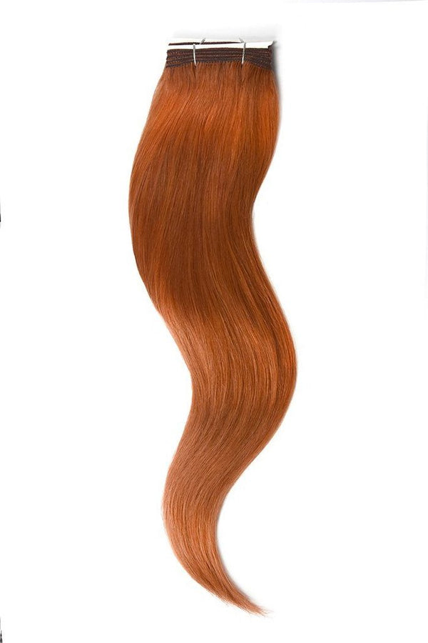 Remy Human Hair Weft/Weave Extensions - Ginger Red/Natural Red (#350)