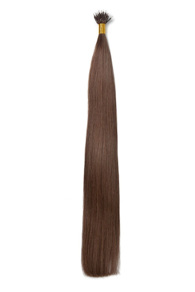 Nano Ring Hair Extensions Double Drawn - Light/Chestnut Brown (