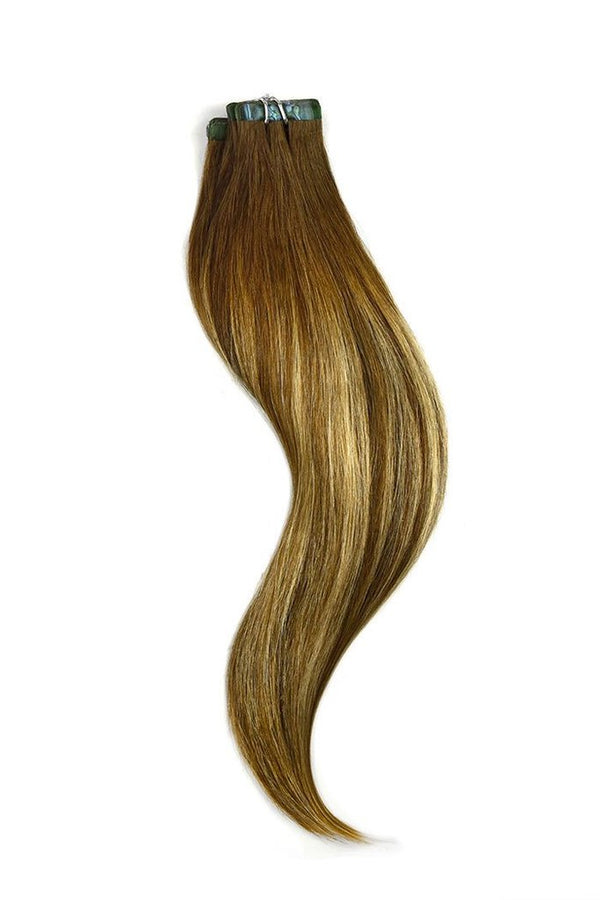 Tape in Balayage Hair Extensions - Chestnut Bronde