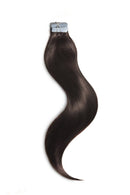 Tape in Remy Human Hair Extension Darkest Brown (