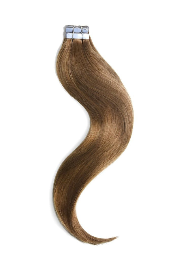 Tape in Remy Human Hair Extensions Light Auburn (#30)