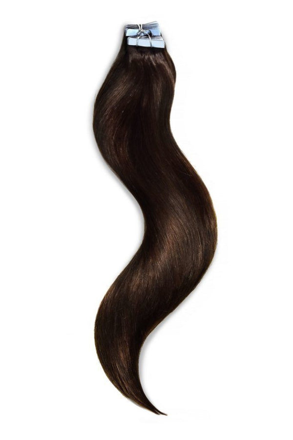 Tape in Remy Human Hair Extension Dark Brown (#3)