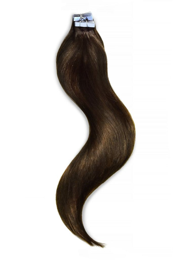 Tape in Remy Human Hair Extension Medium Brown (#4)