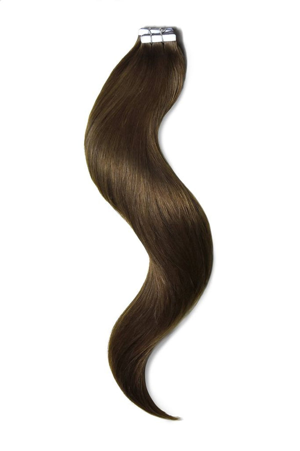Tape in Remy Human Hair Extension Mousey Brown (#6B)