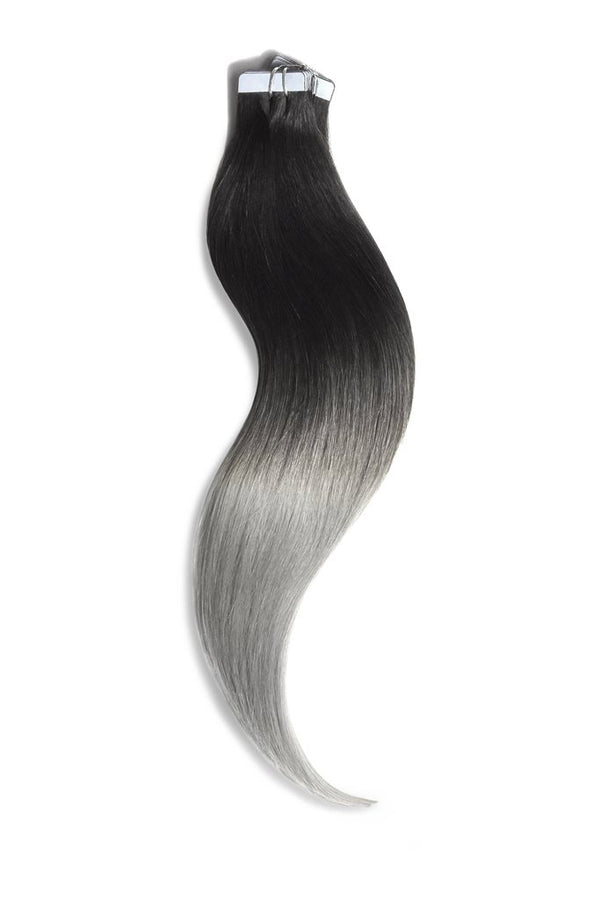 Tape in Remy Human Hair Extensions Ombre #T1B/SG